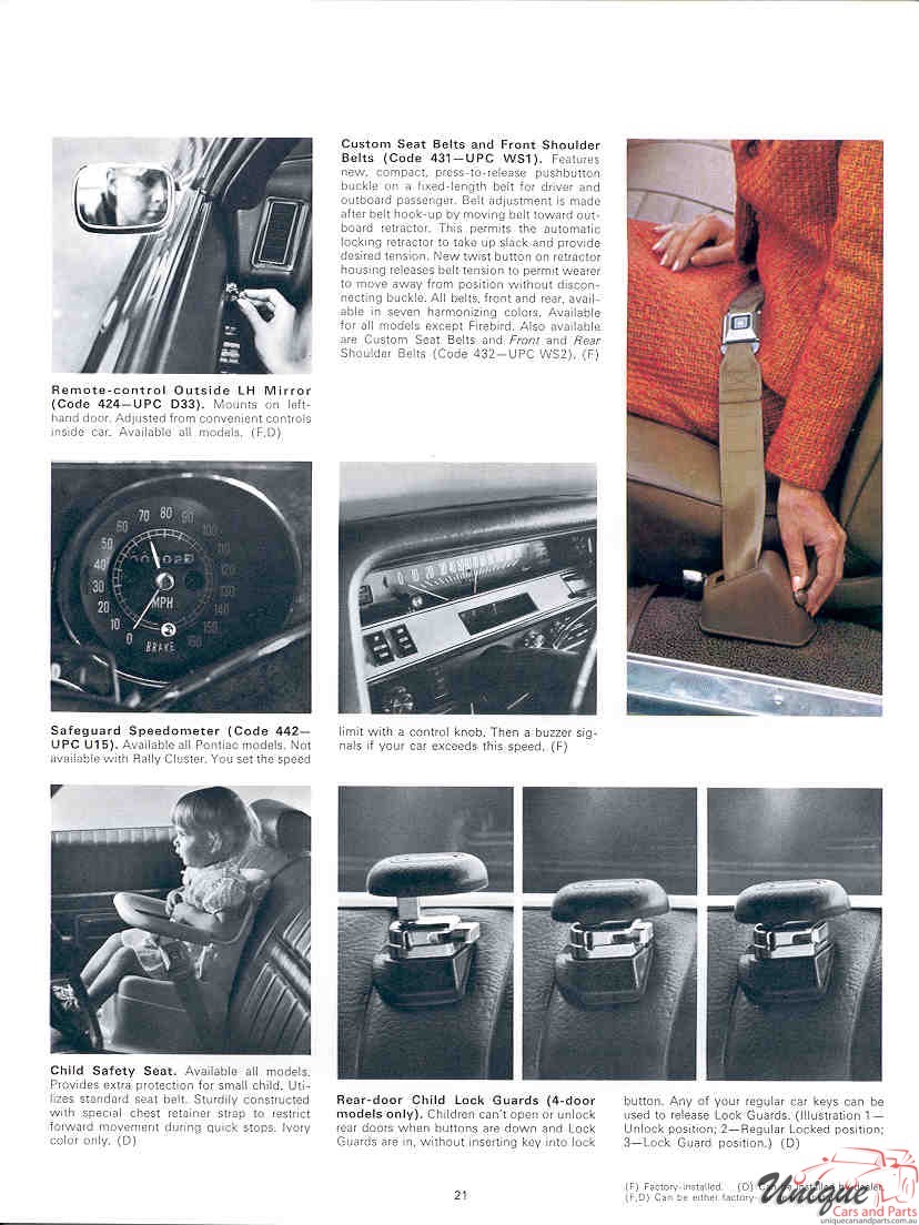1969 Pontiac Accessories Brochure Page 9